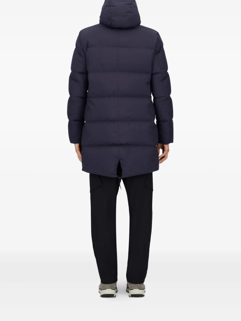 PI001240U12840 PLUMIFERO LARGO GORETEX HERNO F9M   MARINO