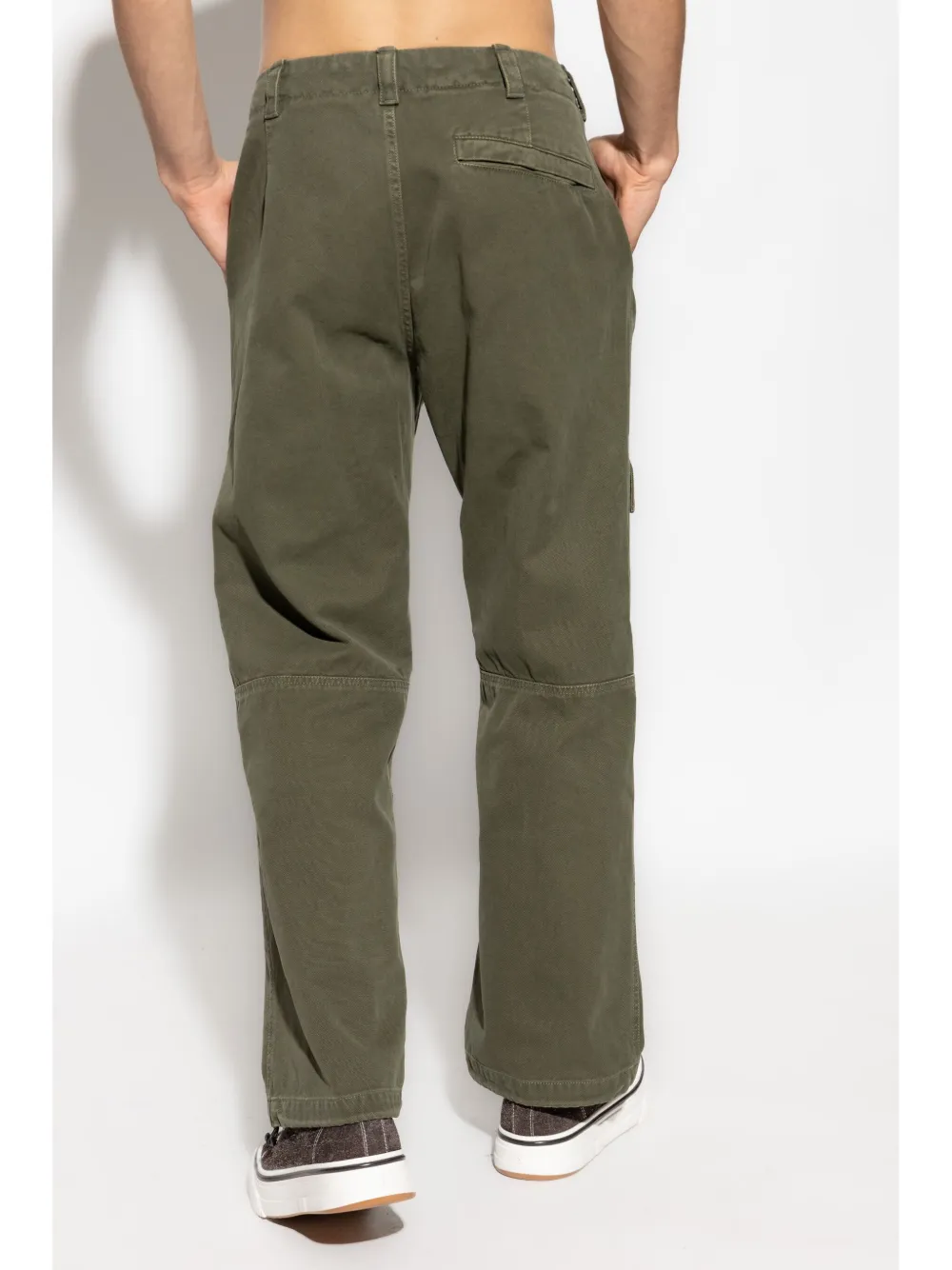 3100034S00L1 PANTALÓN CARGO GABARDINA STRECHT STONE ISLAND F9M VERDE MILITAR