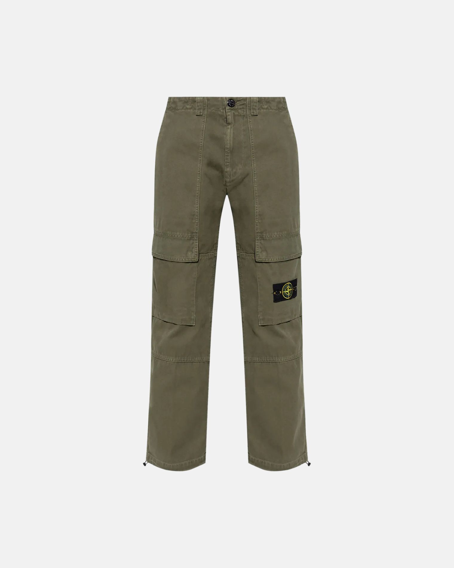 3100034S00L1 PANTALÓN CARGO GABARDINA STRECHT STONE ISLAND F9M VERDE MILITAR