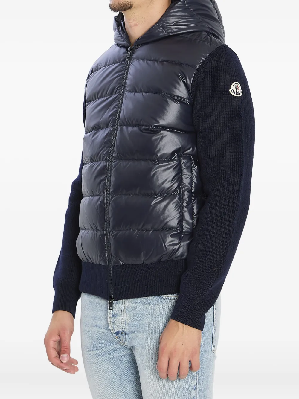 9B00041M1131 CHAQUETA CAPUCHA Y CREMALLERA NYLON MONCLER F9M   MARINO