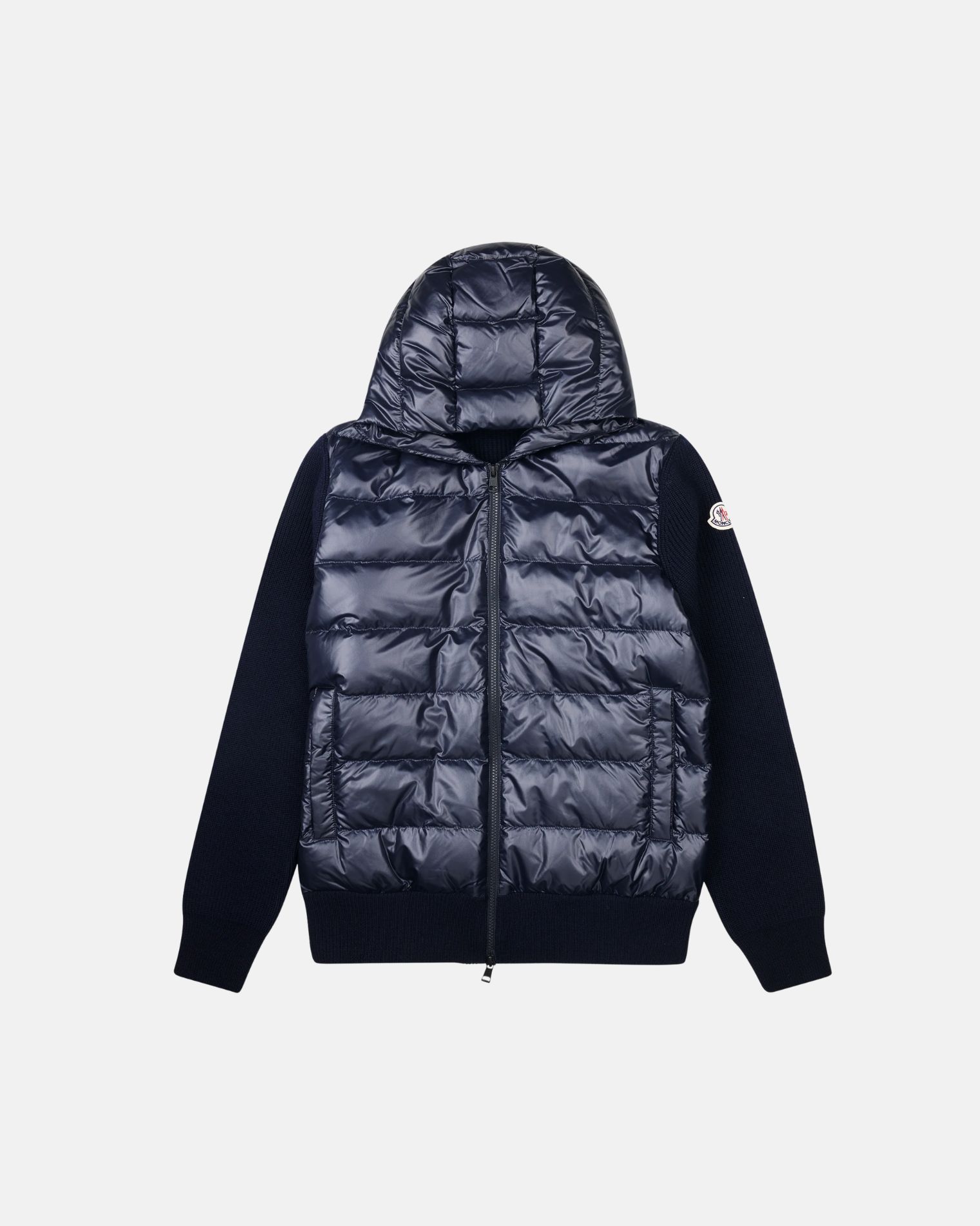 9B00041M1131 CHAQUETA CAPUCHA Y CREMALLERA NYLON MONCLER F9M   MARINO