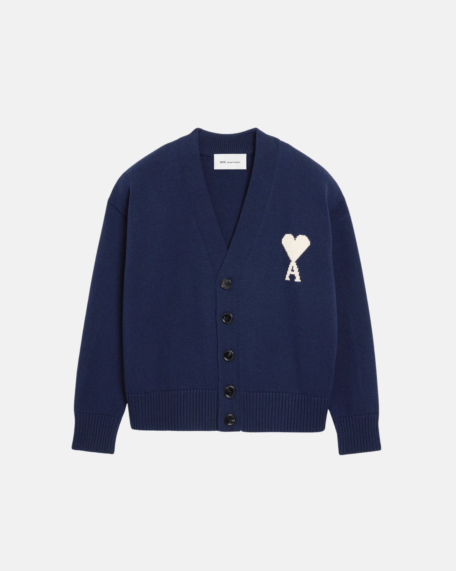 UKC380KN0156 CARDIGAN LANA FIELTRO DE COEUR AMI PARIS SZM MARINO