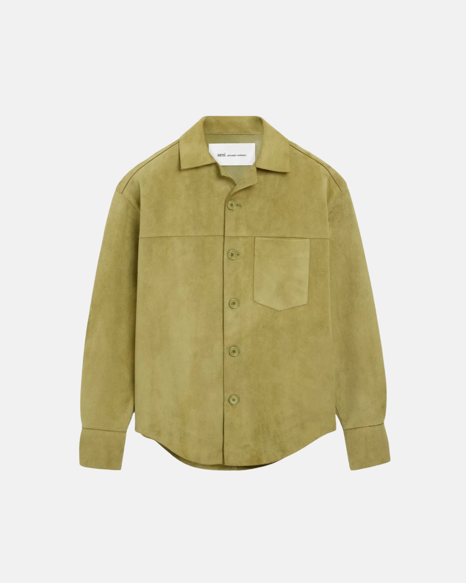 USH826LH0059 SOBRECAMISA ANTE AMI PARIS SZM  PISTACHO