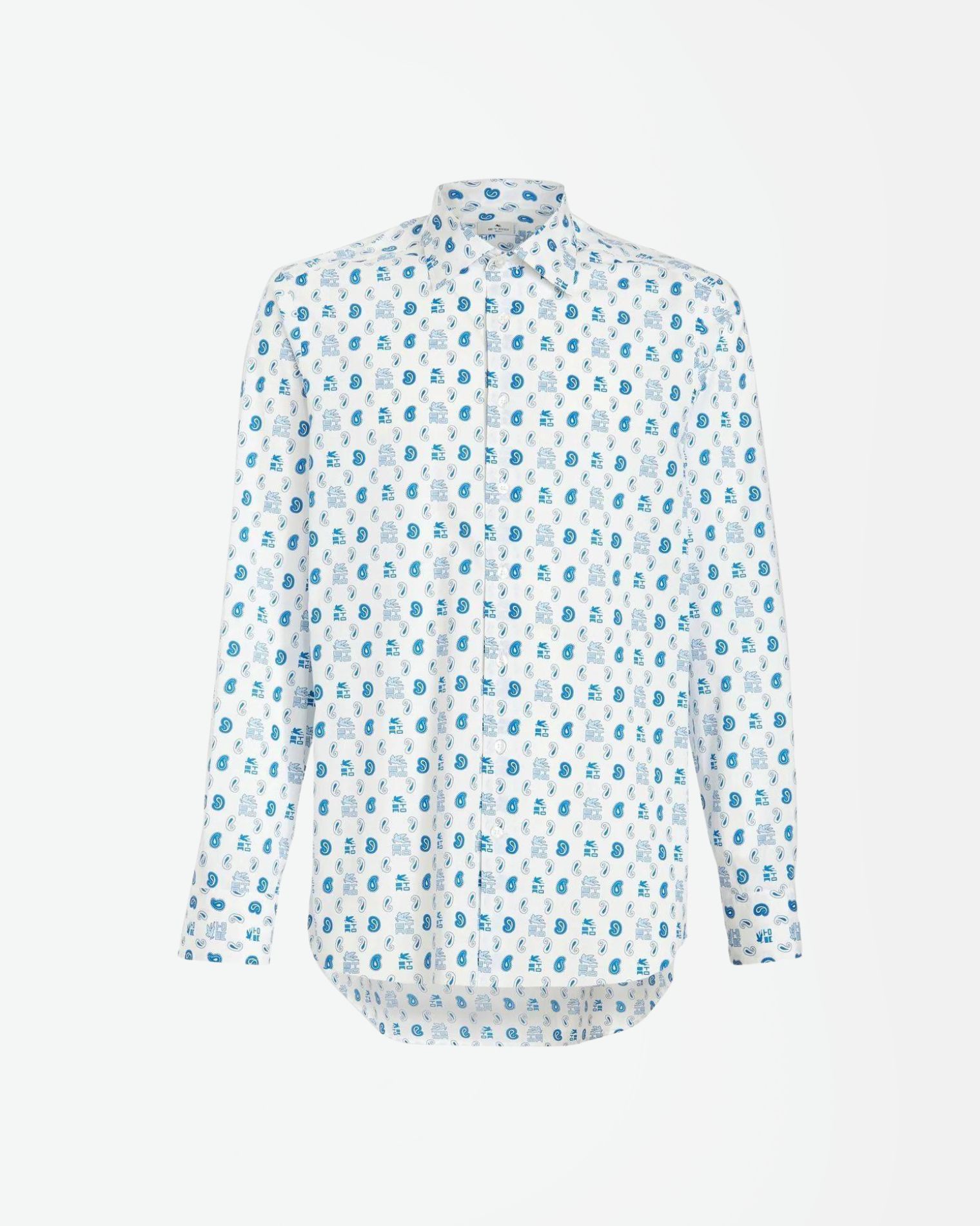 129084722  CAMISA ESTAMPADO PAISLEY Y LOGO PEGASO "ETRO" S4M