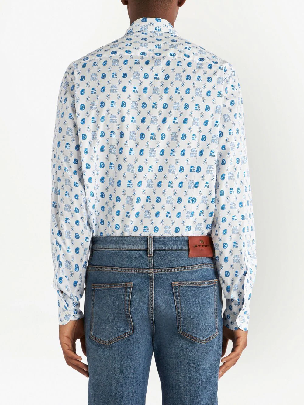 129084722  CAMISA ESTAMPADO PAISLEY Y LOGO PEGASO "ETRO" S4M