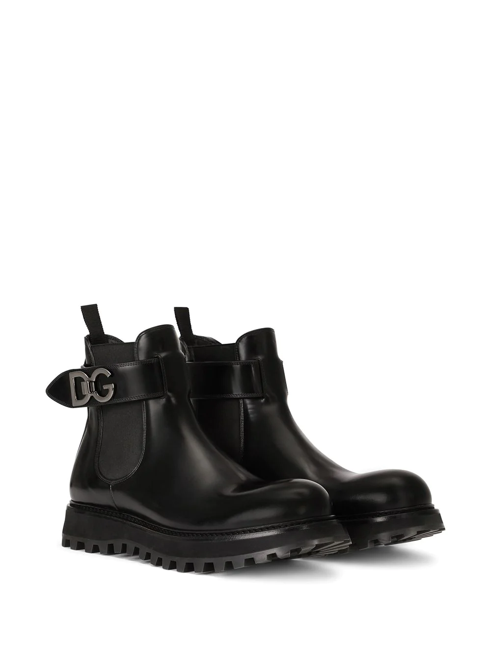 A60371A1203 BOTAS CHELSEA CON LOGO METÁLICO  DOLCE & GABBANA F3M NEGRO