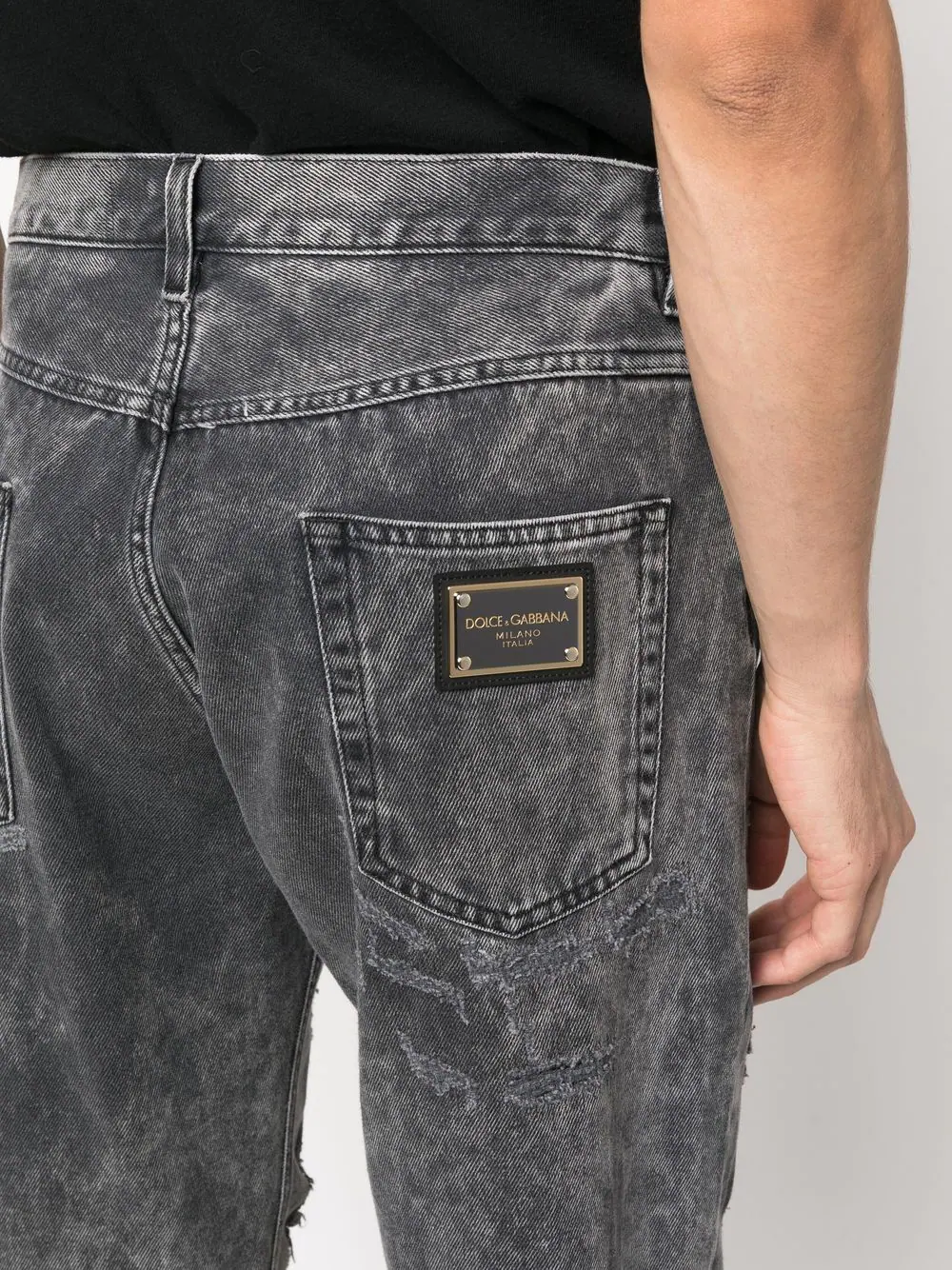 GYJDAD G8EW8 JEANS OVERSIDE SUPER ROTO  DOLCE &amp; GABBANA S2M GRIS