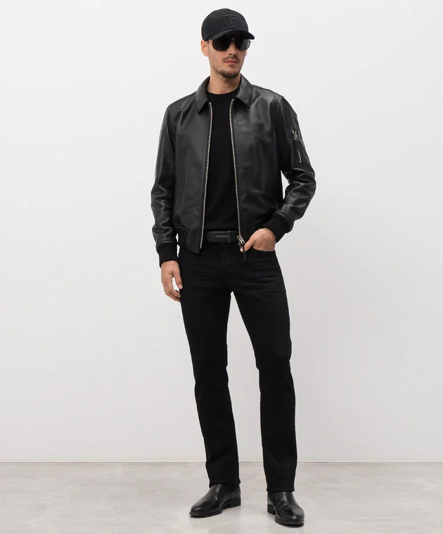 LBS086LMN035 CAZADORA NAPA "TOM FORD" SZM  - negro