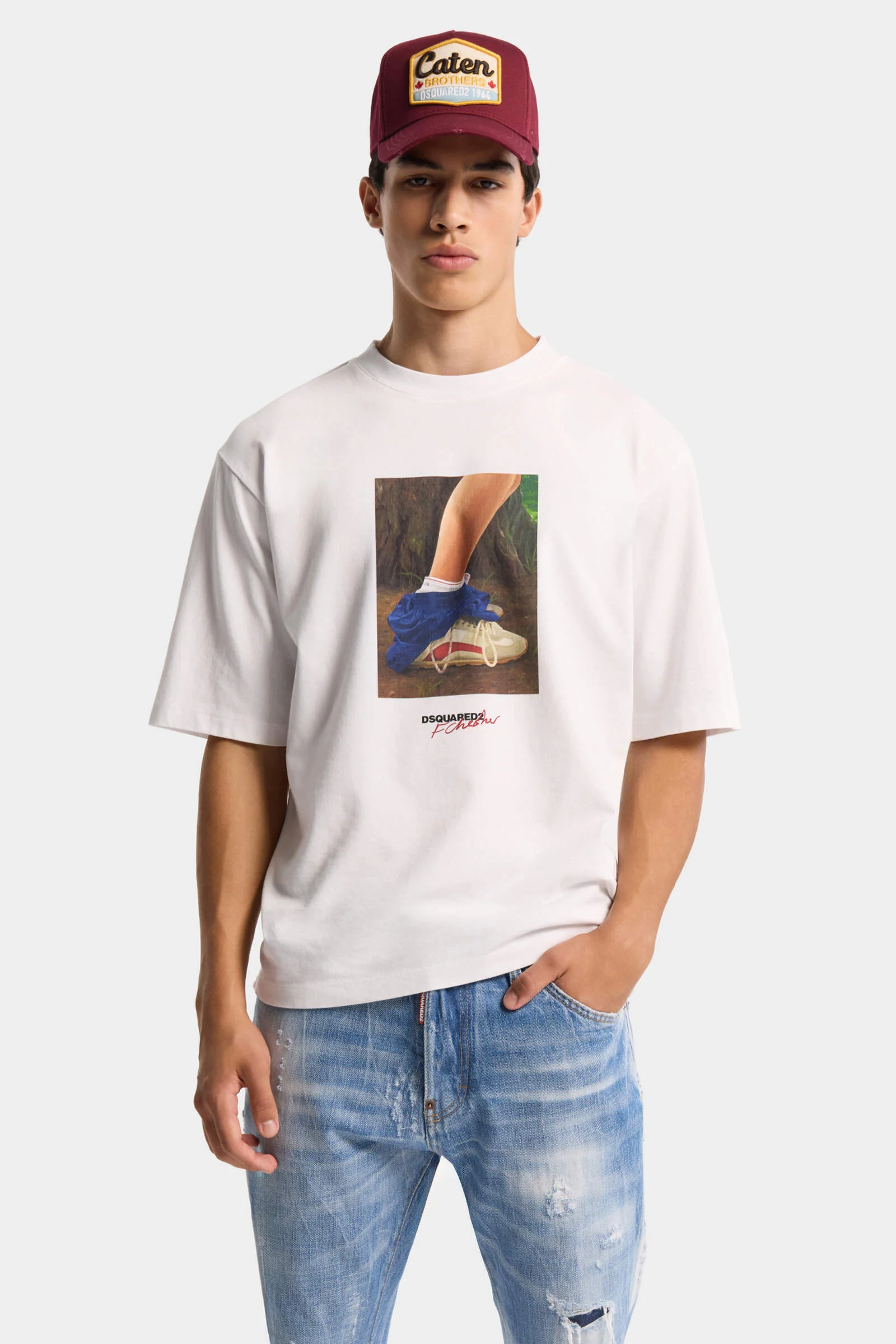 S71GD1654D20033  CAMISETA FOTO SNEAKER LOOSE  