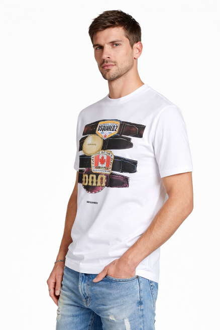 S78GD0113D20033 CAMISETA CINTURONES LOOSE  