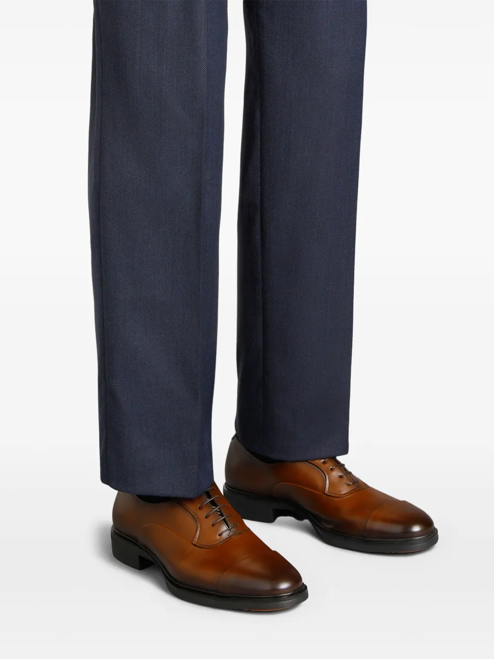 MGE018957NEAXNTGT60 ZAPATO OXFORD ULTRALIGERO SANTONI SZM     MARRON