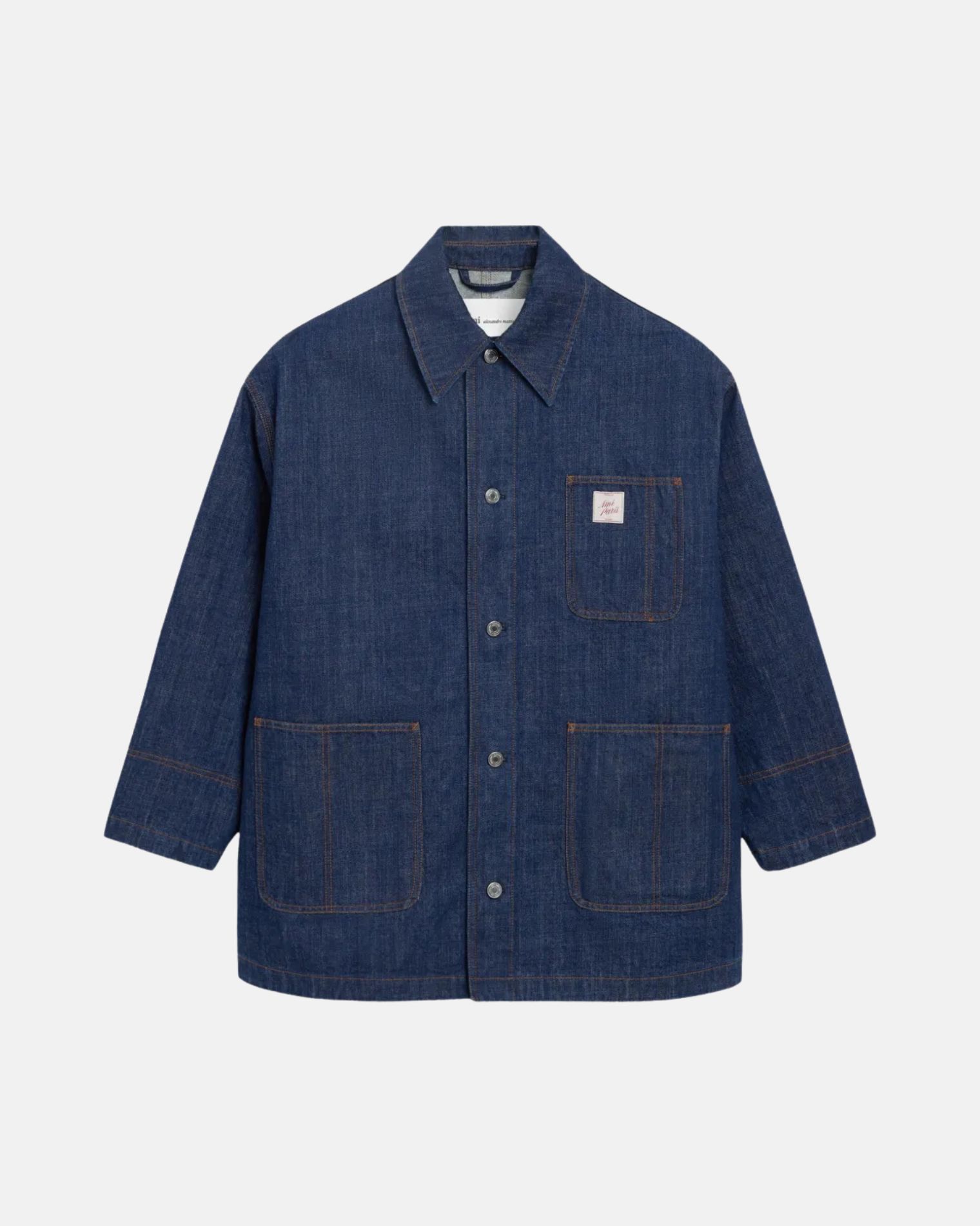 UJK898DE0122 CHAQUETA WORKER JEANS AMI PARIS SZM INDIGO OSCURO