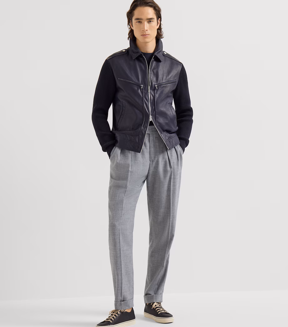 MPMAH2077 CAZADORA PUNTO PIEL 