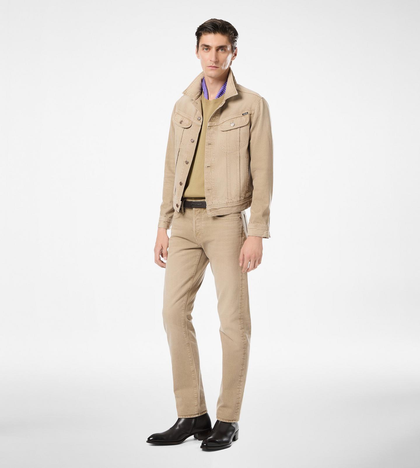 DJI001DMC103 CAZADORA DENIM  beigs