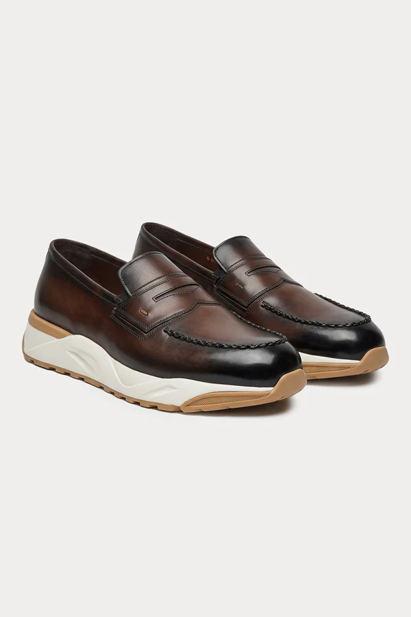 MBIY22192G0MTEIUT50 MOCASÍN SNEAKER ULTRALIGERA "SANTONI" SZM 