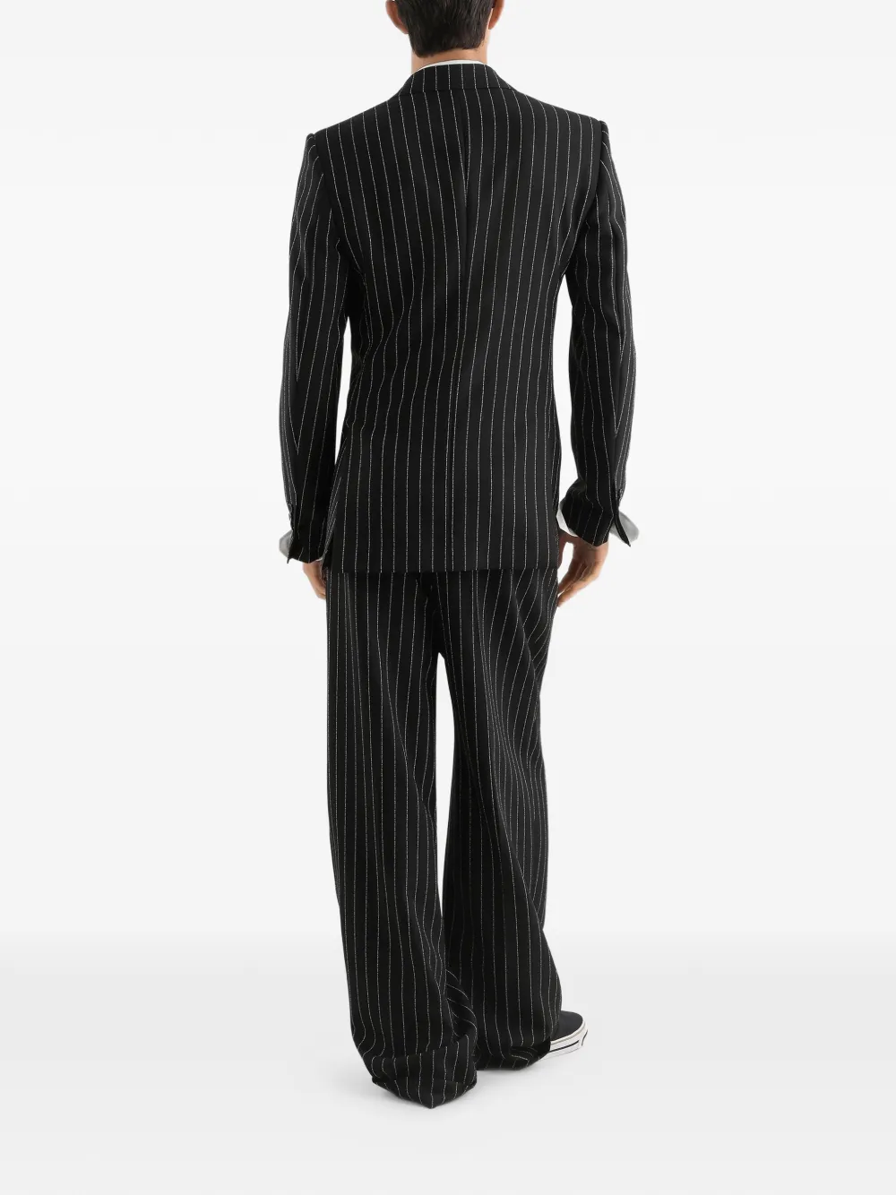 GP168TFR22V PANTALÓN OVER RAYA "DOLCE & GABBANA" SZM      - negro