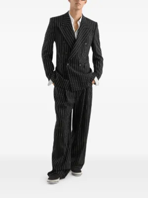 GP168TFR22V PANTALÓN OVER RAYA "DOLCE & GABBANA" SZM      - negro