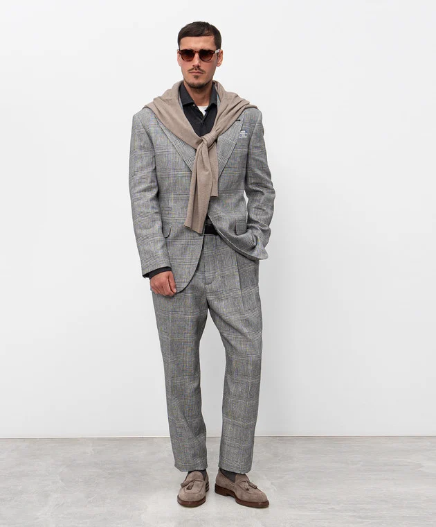 MB4279CFN2 TRAJE "BRUNELLO CUCINELLI" SZM      - gris