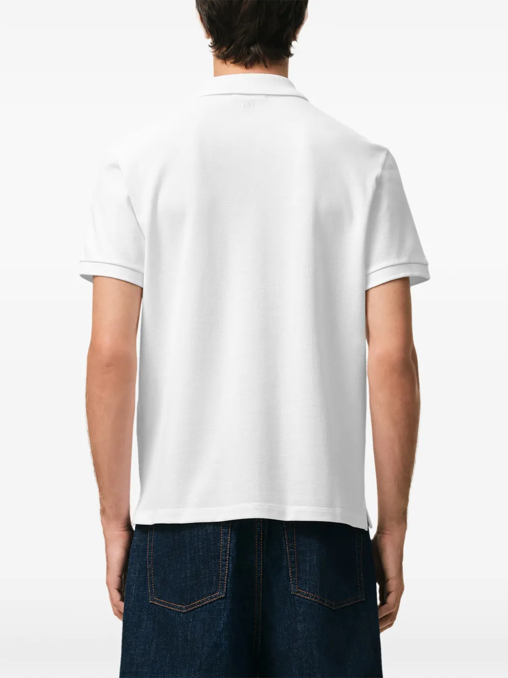 BFUPL001760 POLO PIQUÉ DE COEUR "AMI PARIS" S8M SZM - blanco