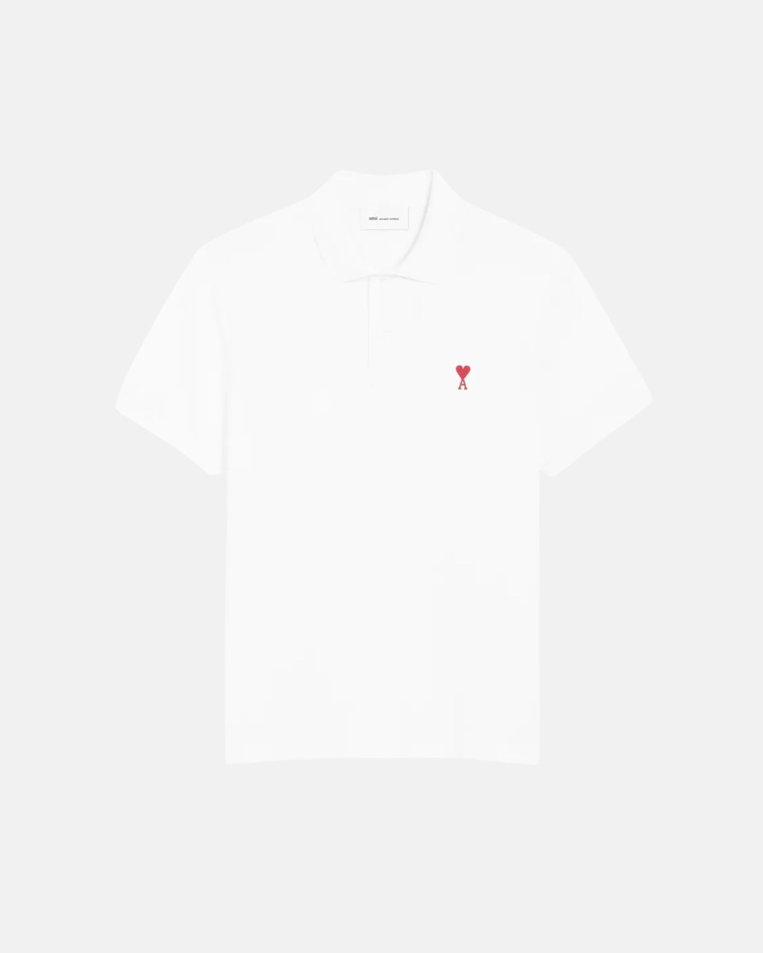 BFUPL001760 POLO PIQUÉ DE COEUR "AMI PARIS" S8M SZM - blanco
