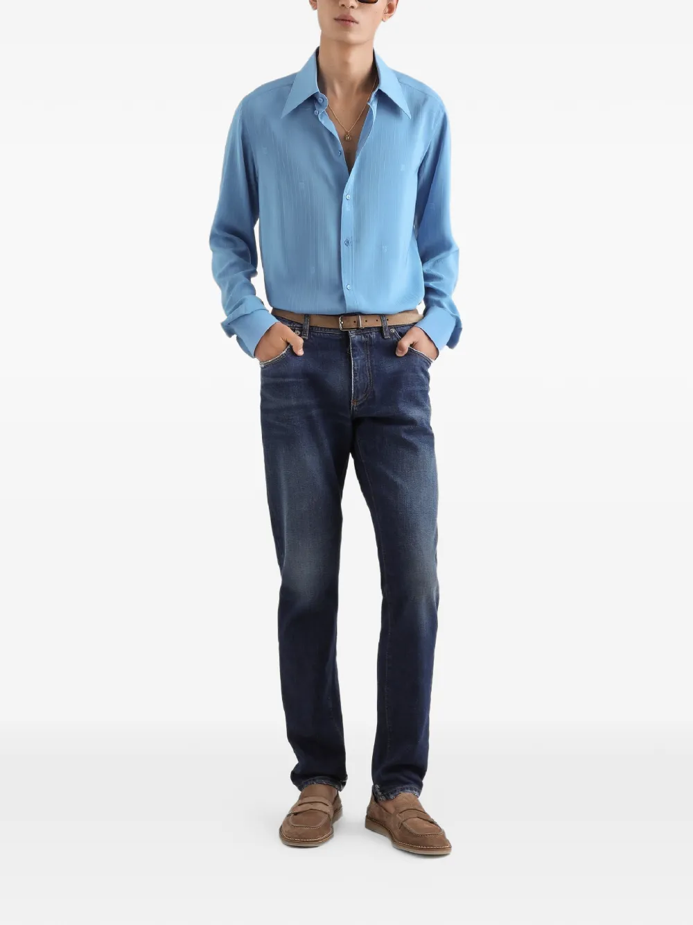 GY07CZG8KF4  JEANS SLIM "DOLCE & GABBANA"  SZM  - azul indigo