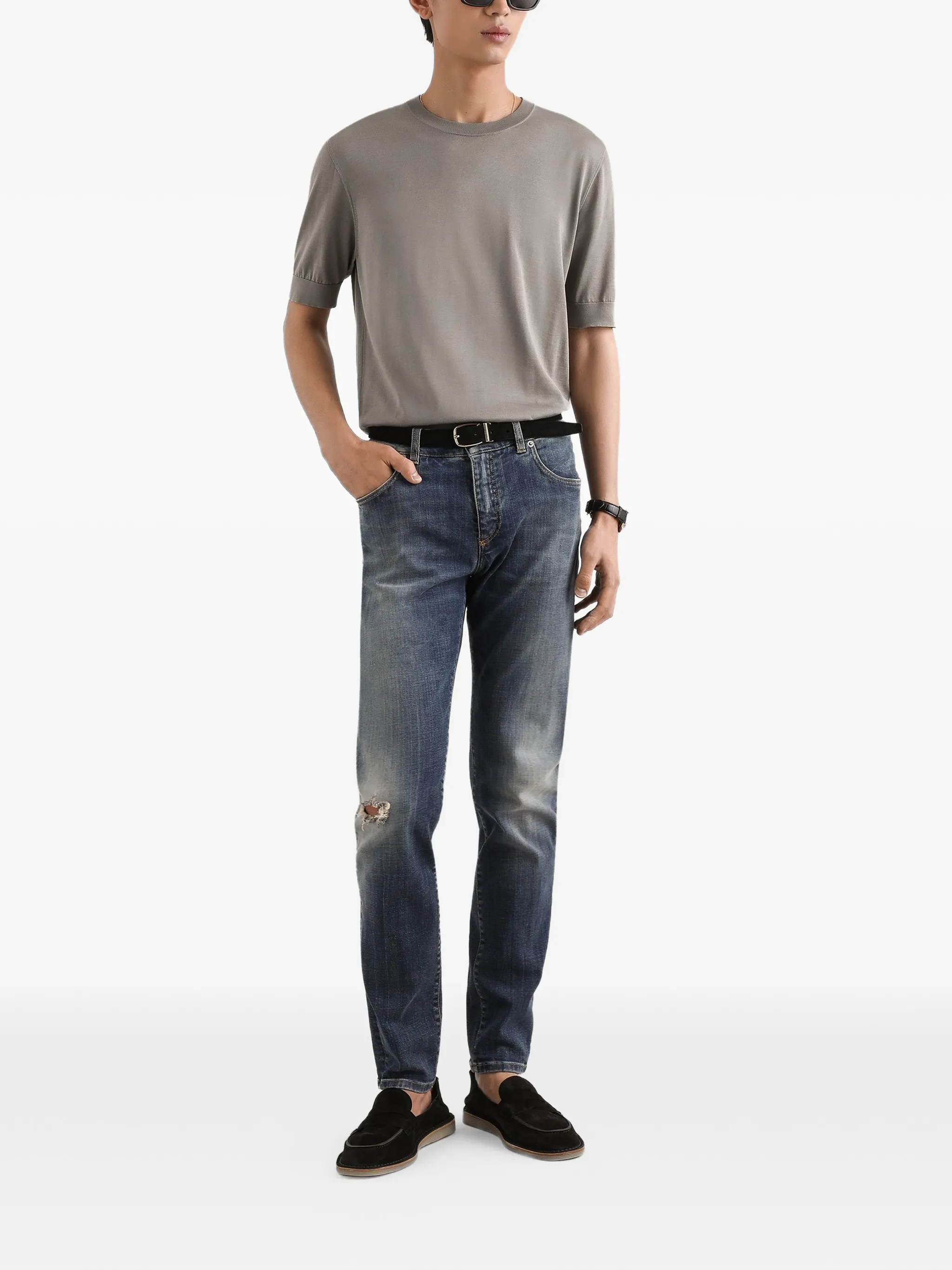 GY07CDG8OJ9 JEANS SLIM "DOLCE & GABBANA"  SZM  - azul indigo