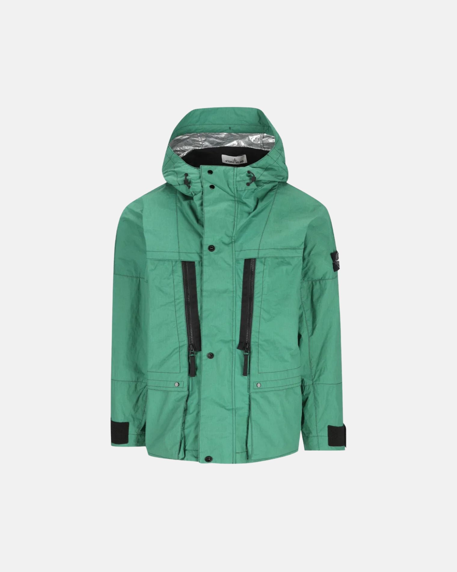 4100061S0356 PARKA CORTA CAPUCHA "STONE ISLAND" SZM - verde