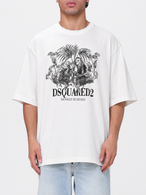 S74GD1545D20106  CAMISETA LOOSE SELVA MONO  BLANCO