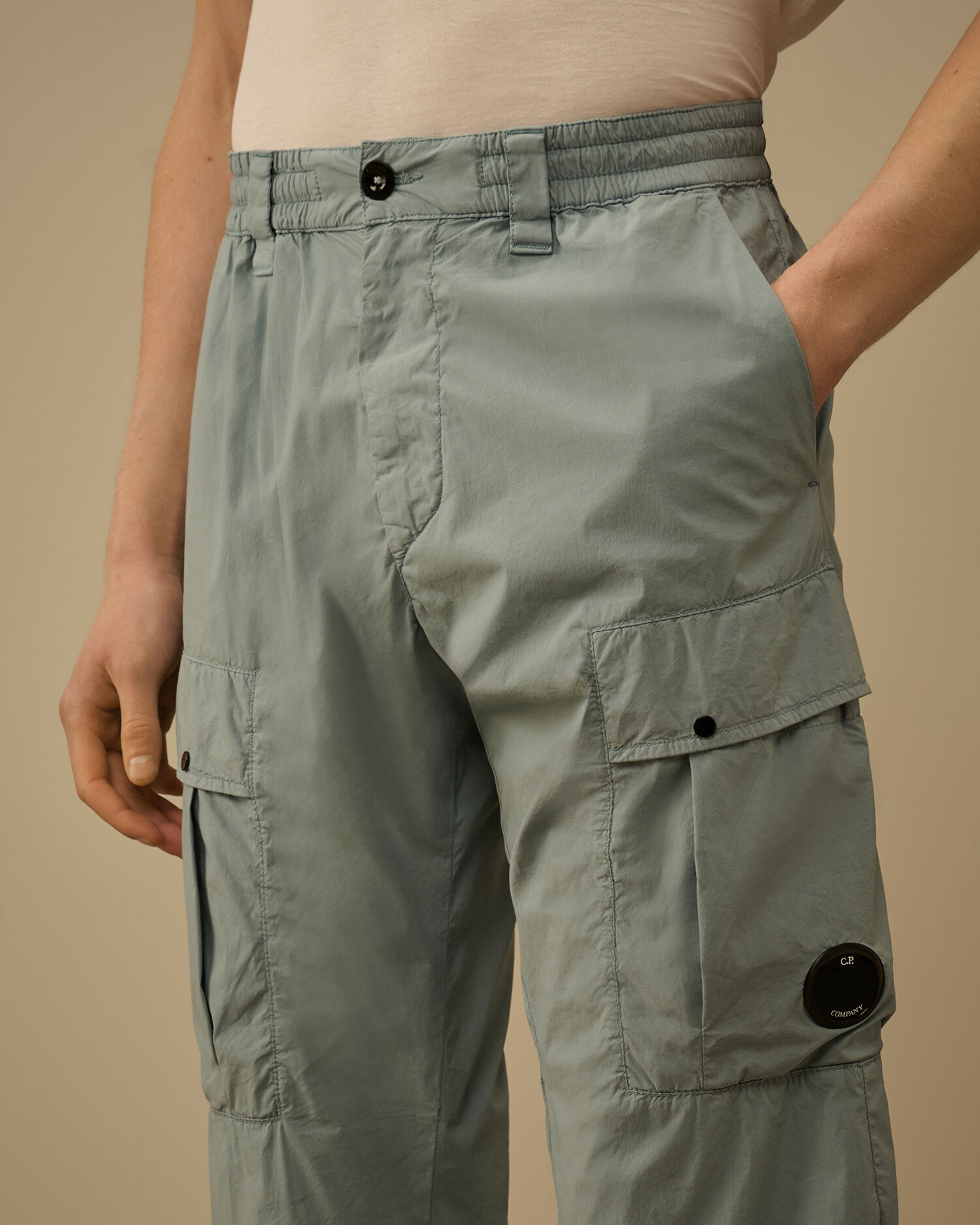 20CMPA255A006439G PANTALÓN CARGO JOGGING  VERDE AGUA