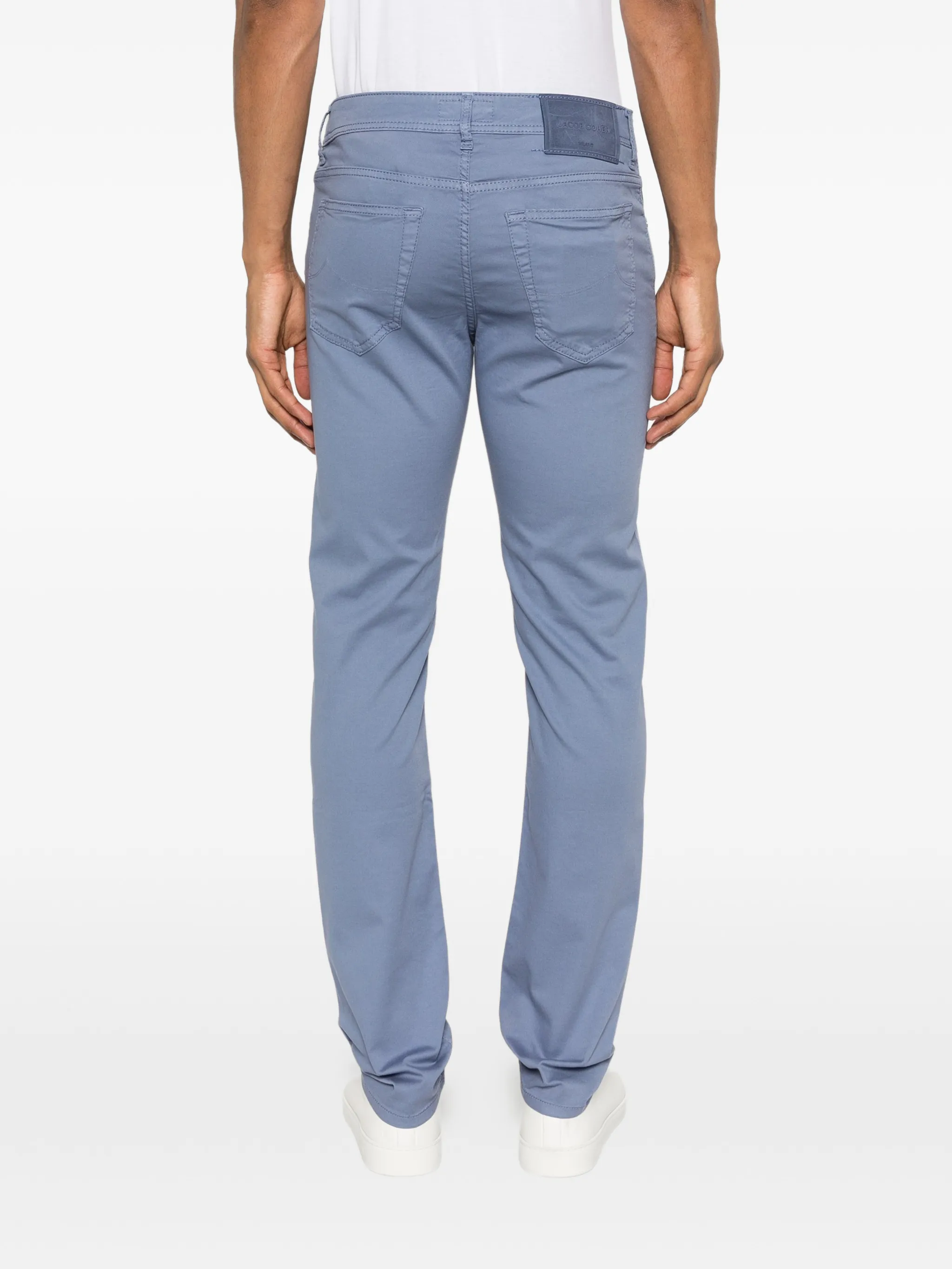 JUM_QE004054S3756TR PANTALON 5 BOLSILLOS GABARDINA AZUL GRIS