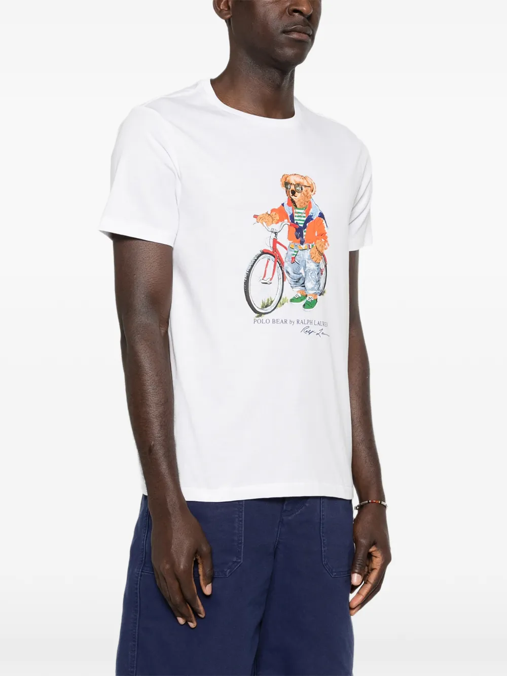 710B16612002 CAMISETA BLANCA OSITO