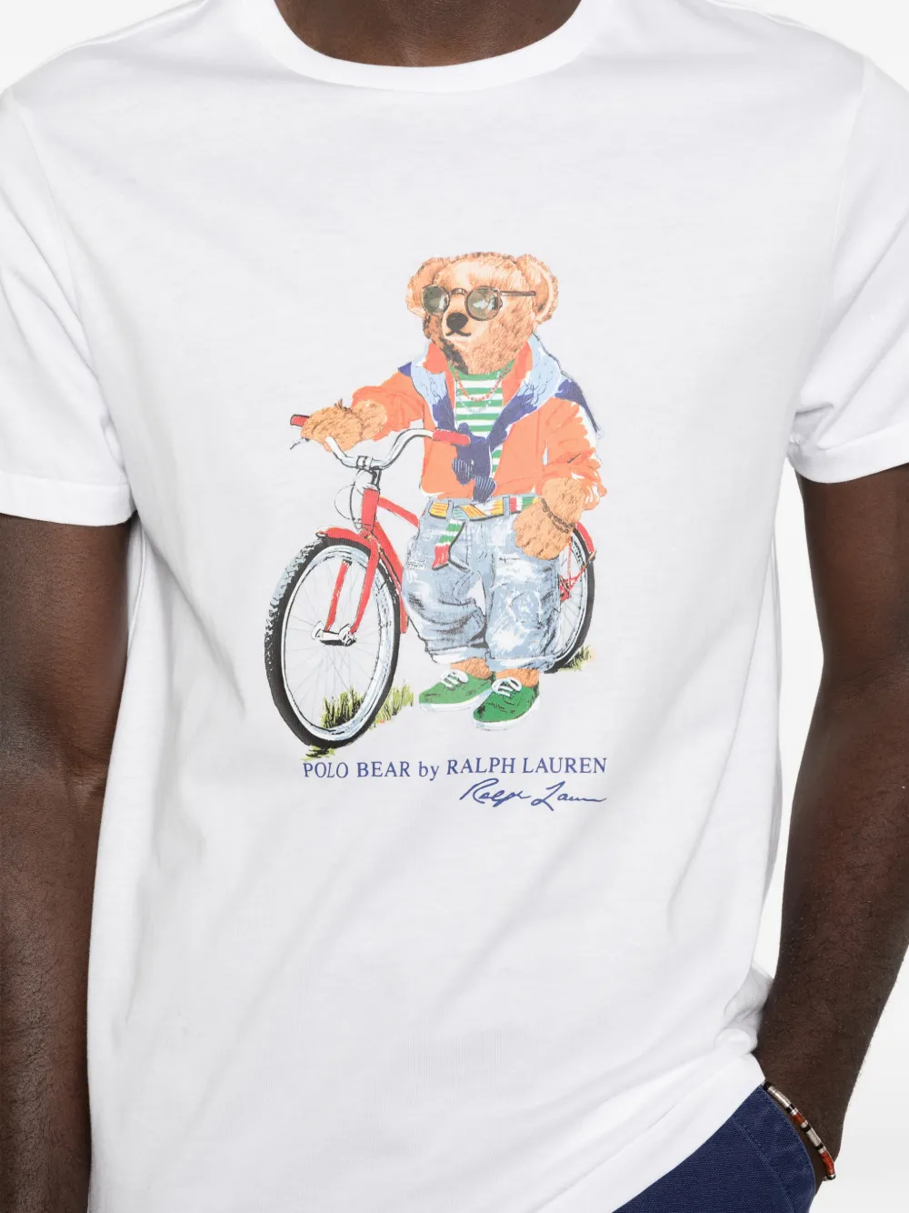 710B16612002 CAMISETA BLANCA OSITO