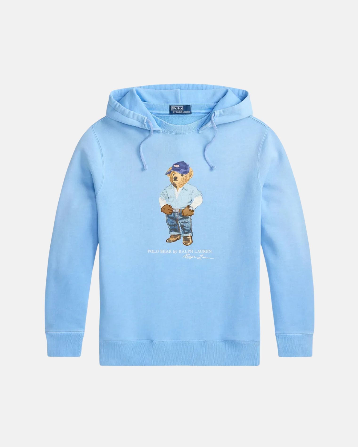 710B14619001 SUDADERA CAPUCHA OSO  CELESTE