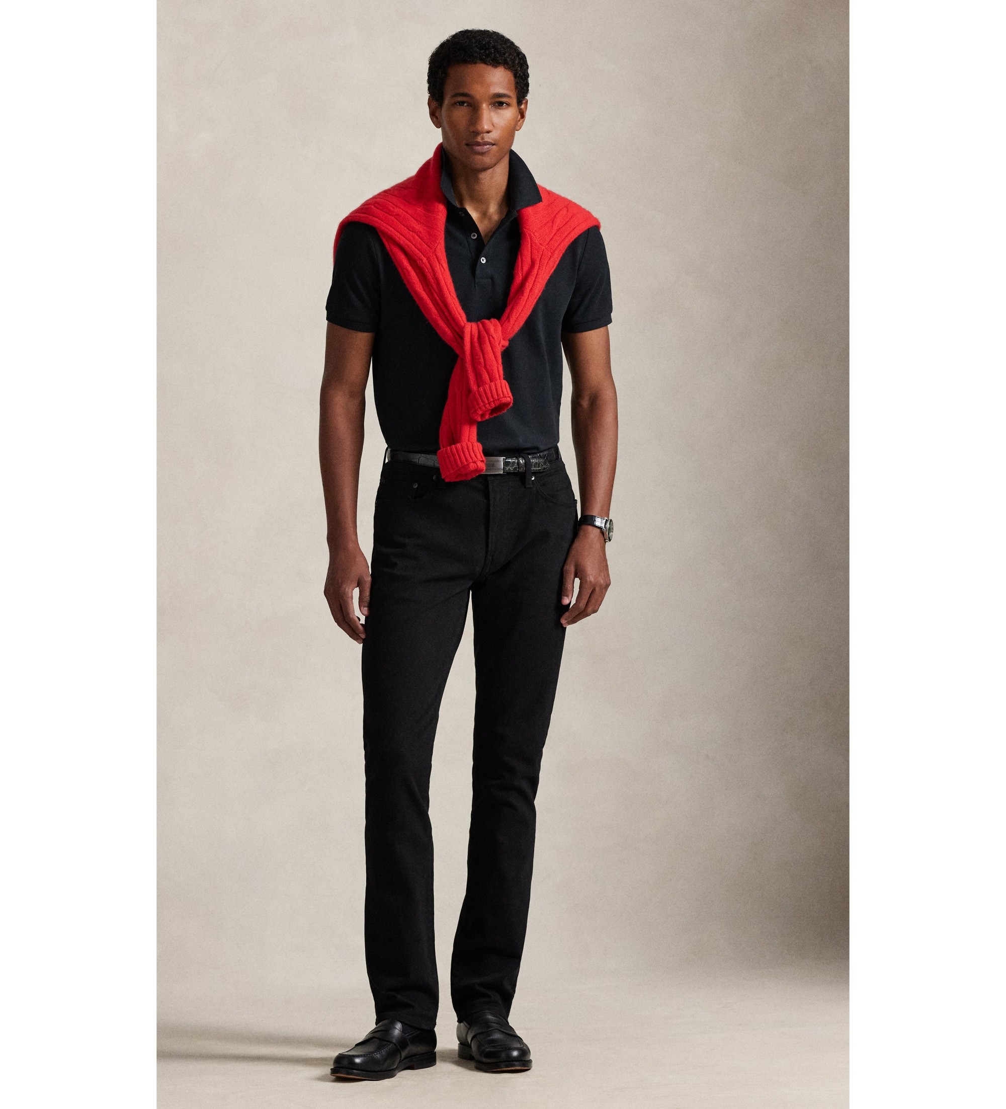 710941439040 POLO PIQUÉ SLIM FIT NEGRO