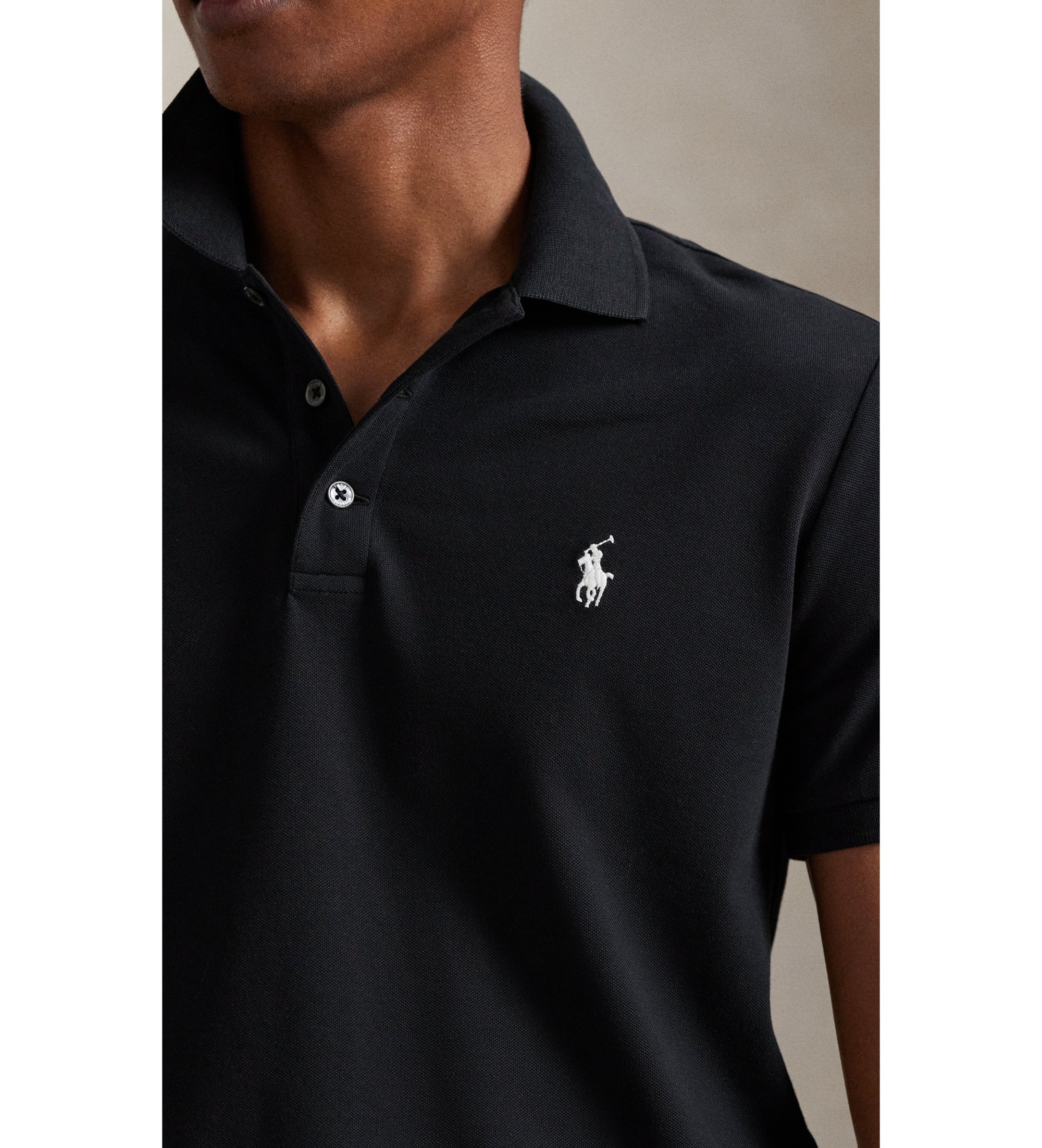 710941439040 POLO PIQUÉ SLIM FIT NEGRO