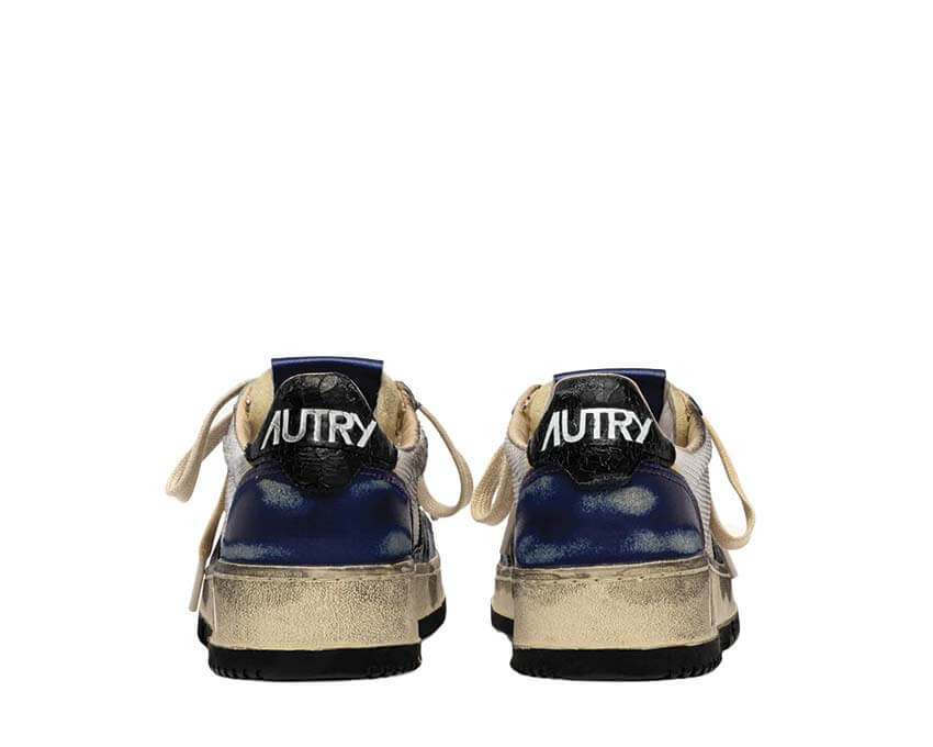 A1UNAVLMKH03 SUP VINT LOW MAN MESH/LEA WHT/TANZANITE AUTRY FW26 - WHT/TANZANITE
