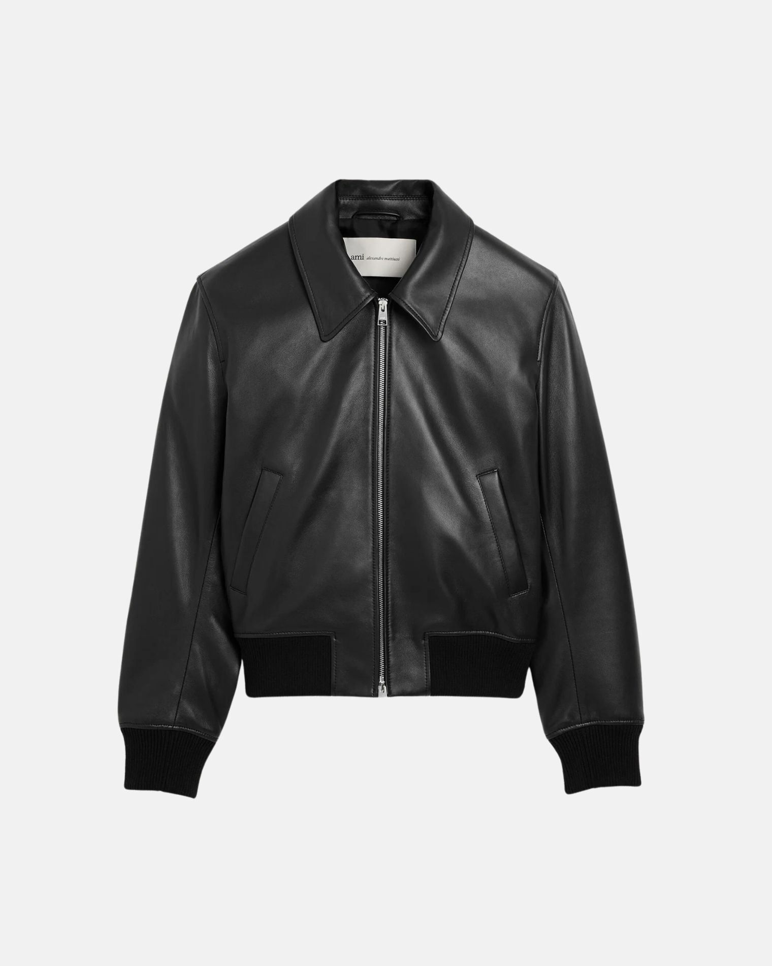 HJK850.LH0068 ZIPPED JACKET AMI PARIS FW26 - NOIR