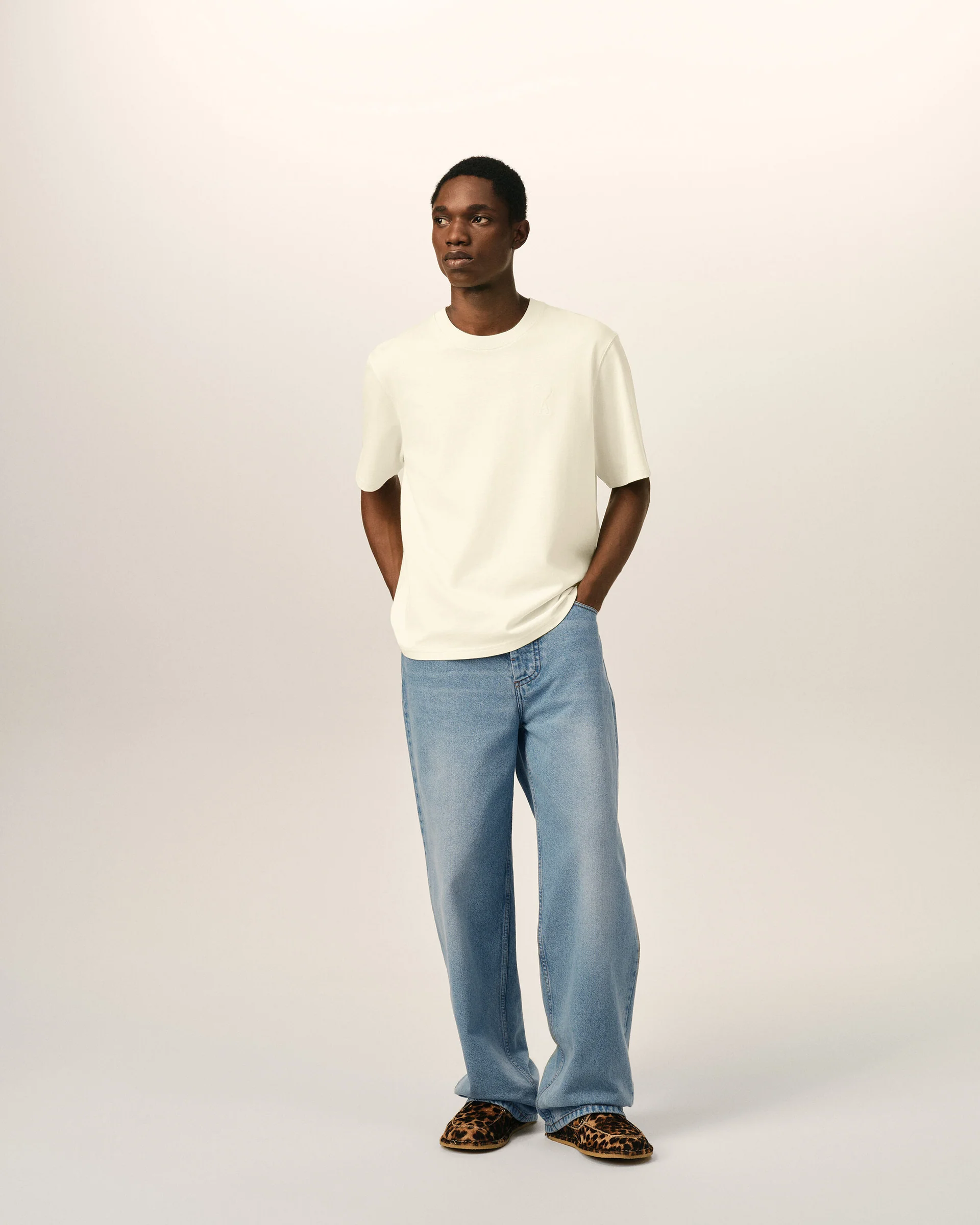 HTR919.DE0046 BAGGY FIT JEANS AMI PARIS FW26 - BLEU USED