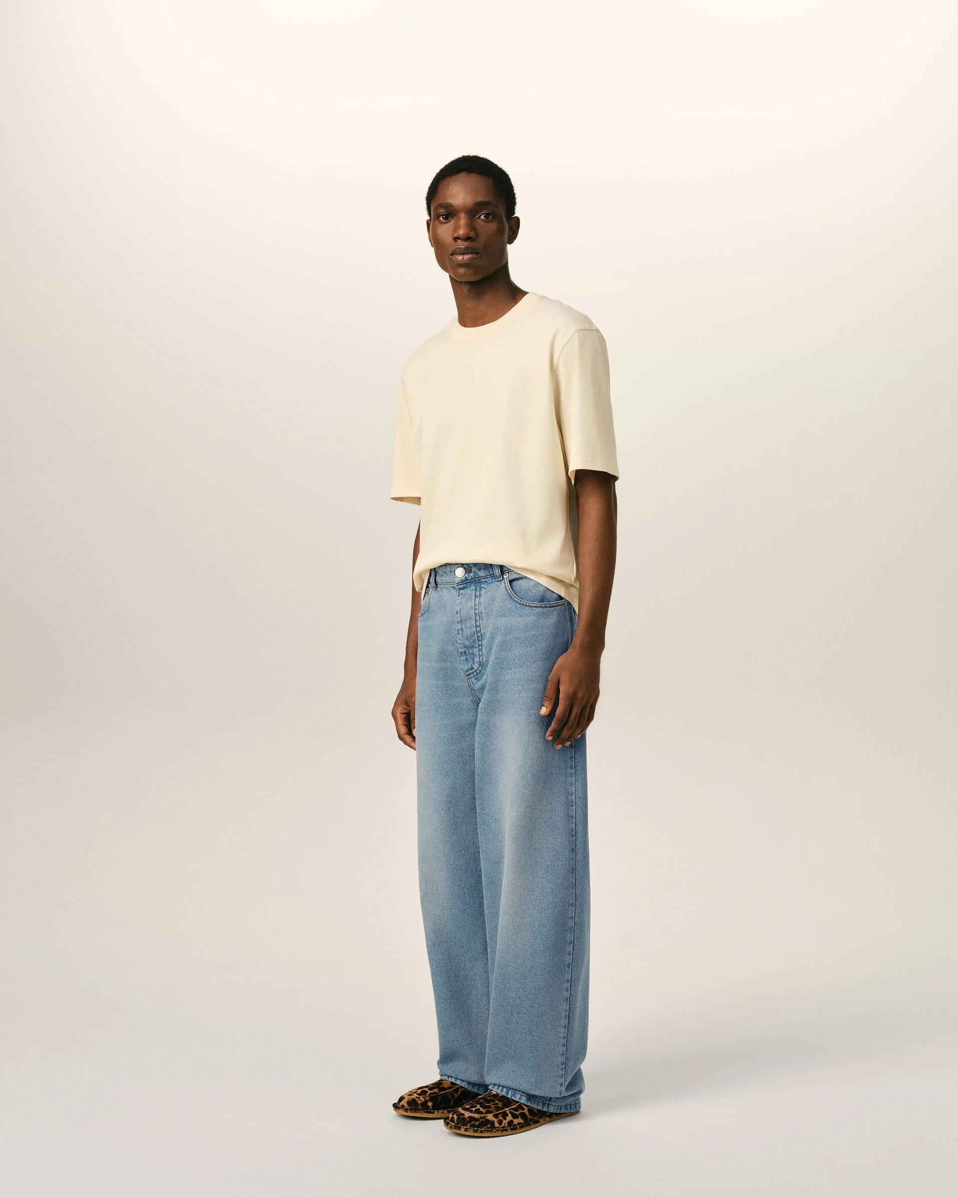 HTR919.DE0046 BAGGY FIT JEANS AMI PARIS FW26 - BLEU USED