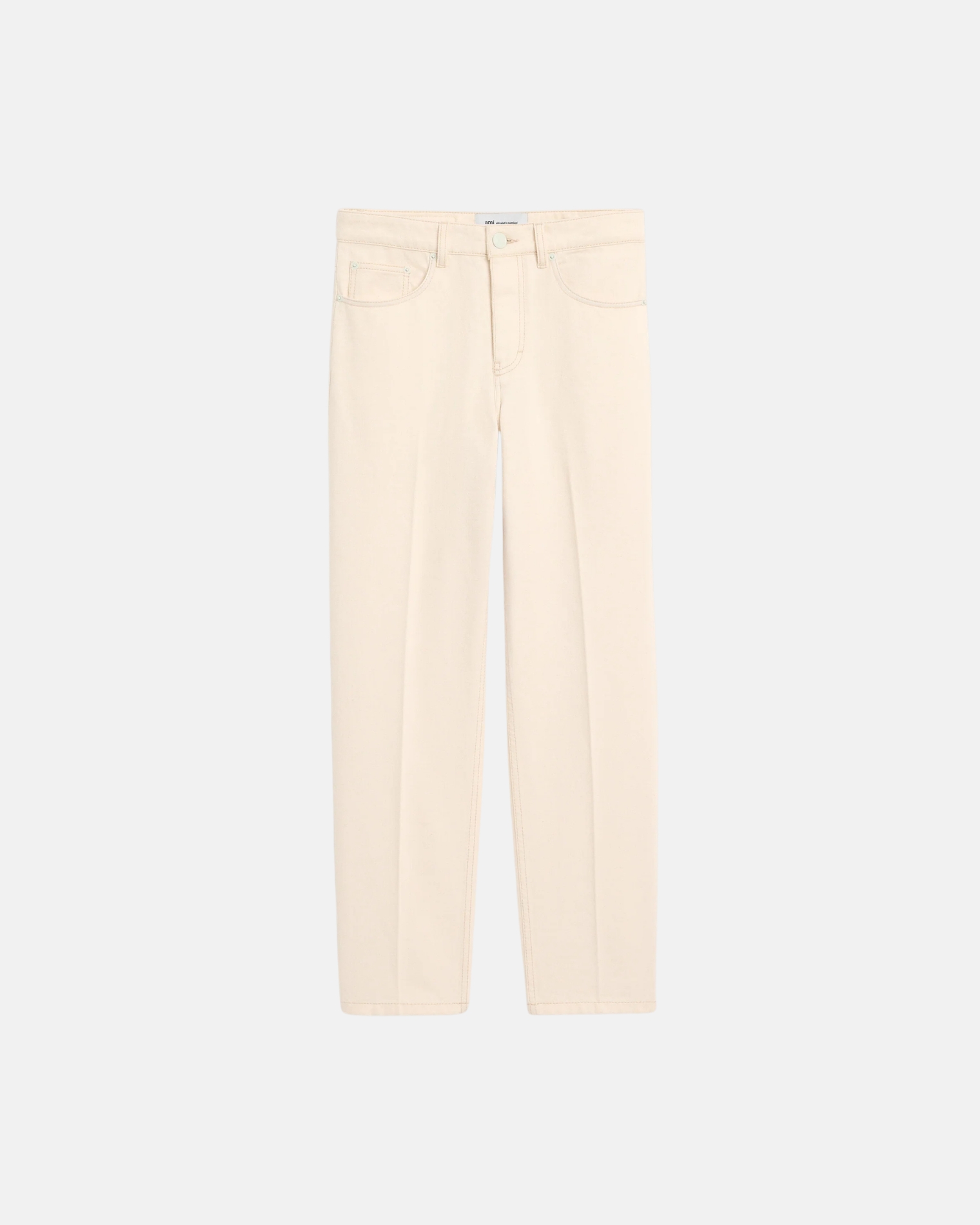 HTR921.DE0134 PARISIAN FIT JEANS AMI PARIS FW26 - BLANC CREME