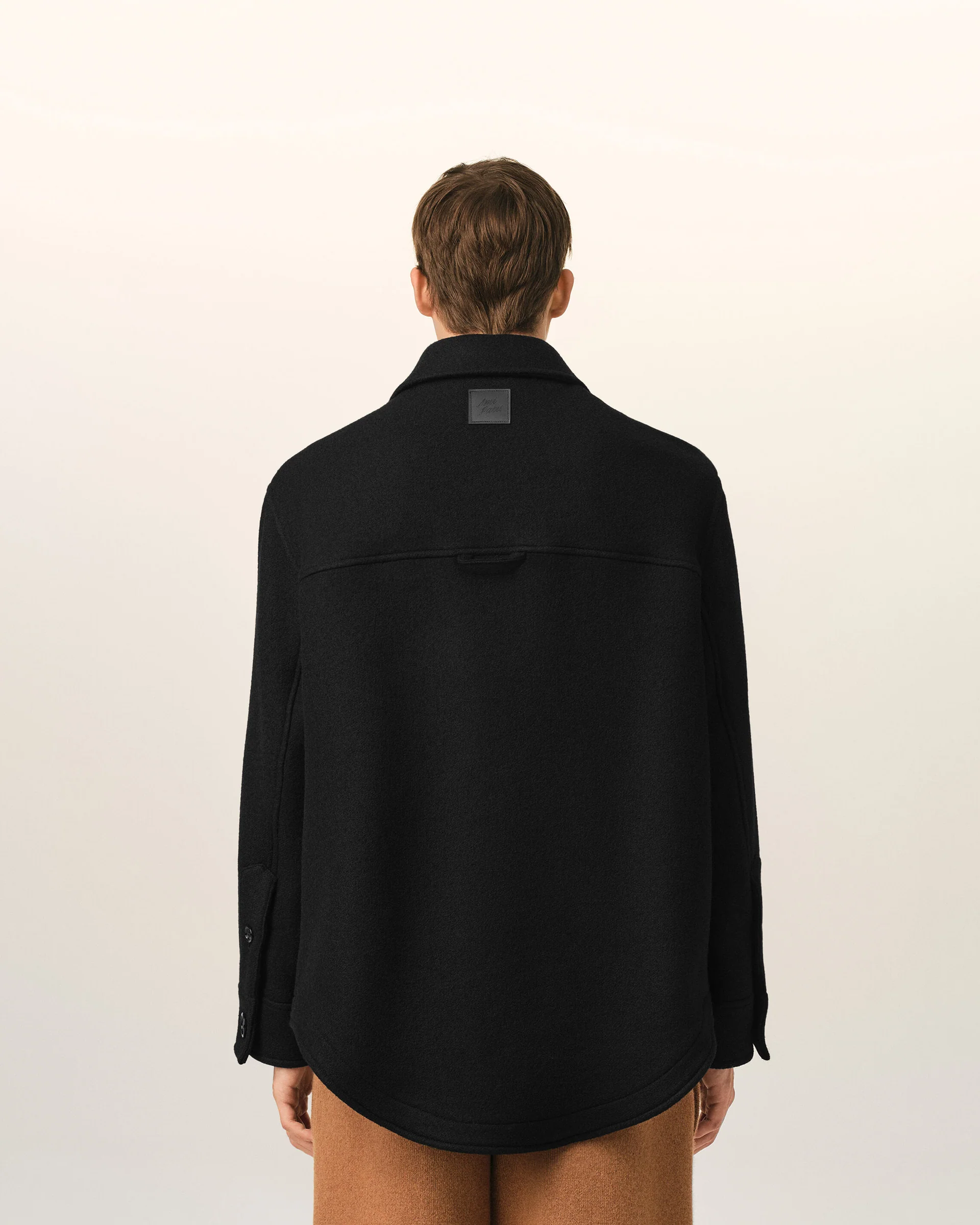 UJK936.WV0213 BUTTONED JACKET AMI PARIS FW26 - NOIR/IVOIRE