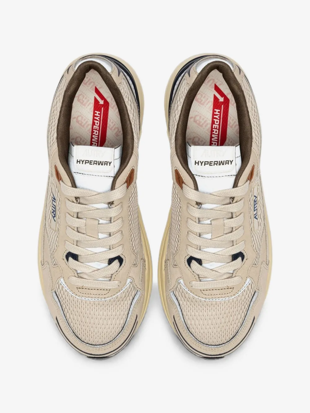 A1UNHYLMCI05 HYPERWAY LOW MAN SUE/MESHACT SAND/SPABL AUTRY FW26 - SAND/SPABL