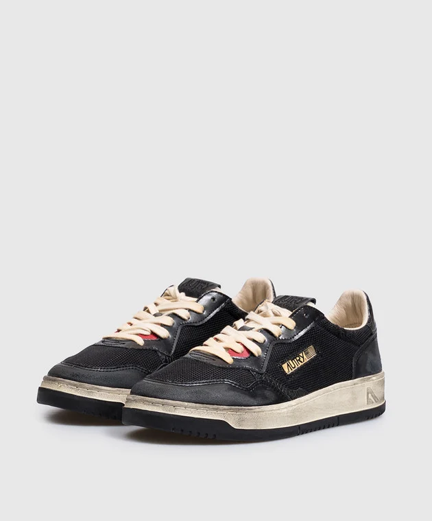 A1UNAVLMKH01 SUP VINT LOW MAN MESH/LEA BLK/BLK AUTRY FW26