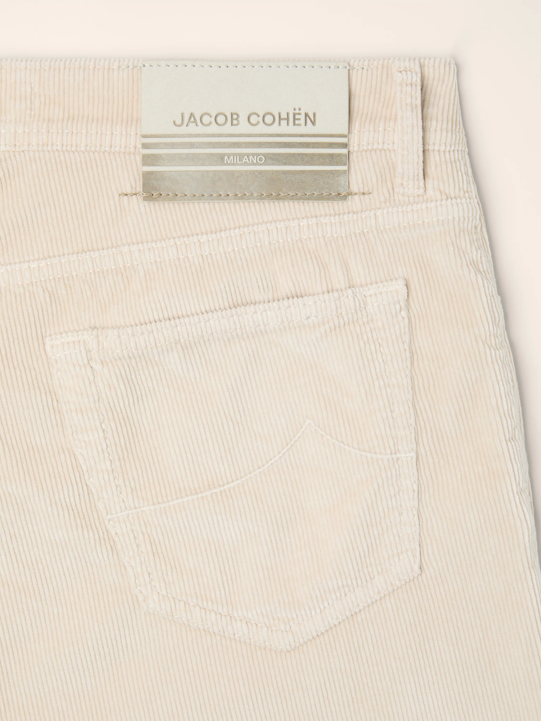 JUM_QE004054S3653TR PANT 5 PKT SLIM FIT BARD WOVEN COTTON JACOB COHËN FW26 - LIGHT GREY
