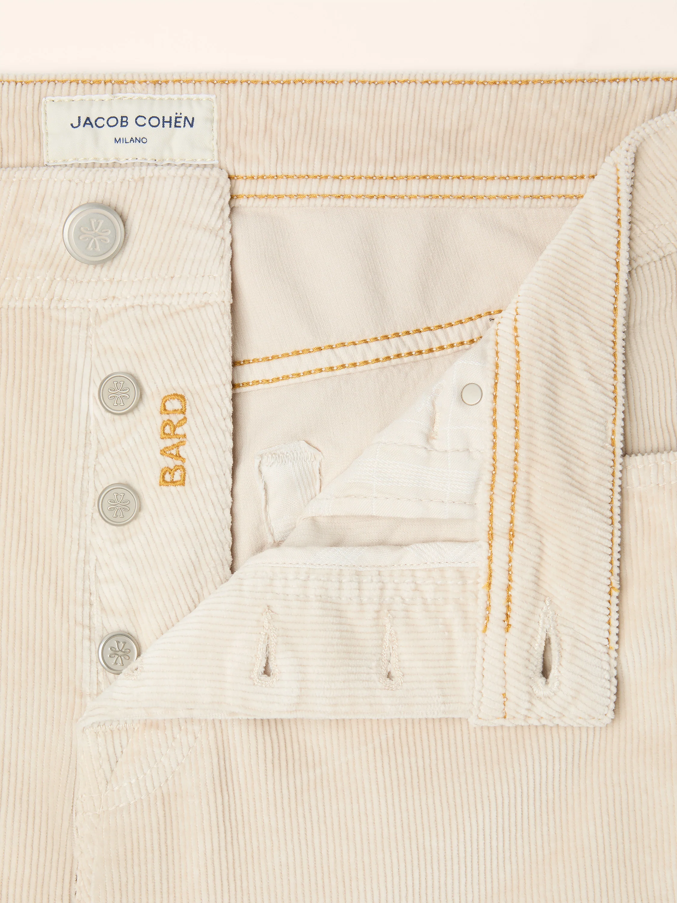 JUM_QE004054S3653TR PANT 5 PKT SLIM FIT BARD WOVEN COTTON JACOB COHËN FW26 - LIGHT GREY
