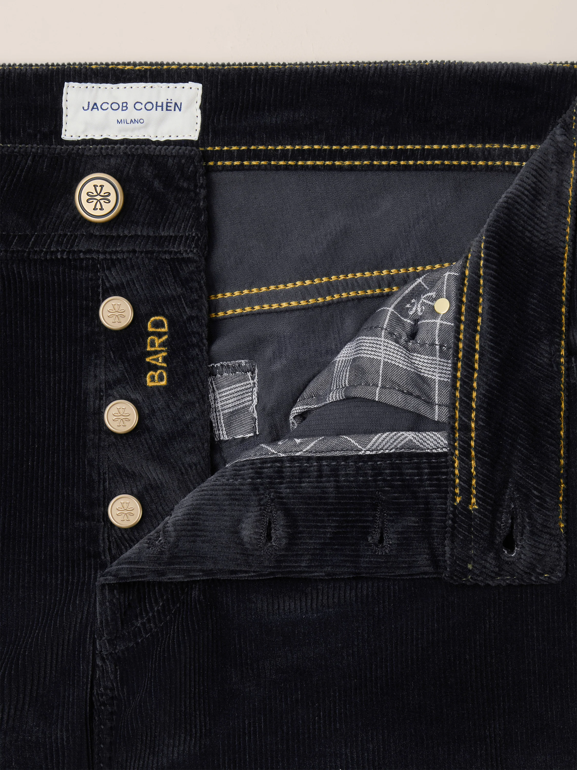 JUM_QE004054S3653TR PANT 5 PKT SLIM FIT BARD WOVEN COTTON JACOB COHËN FW26