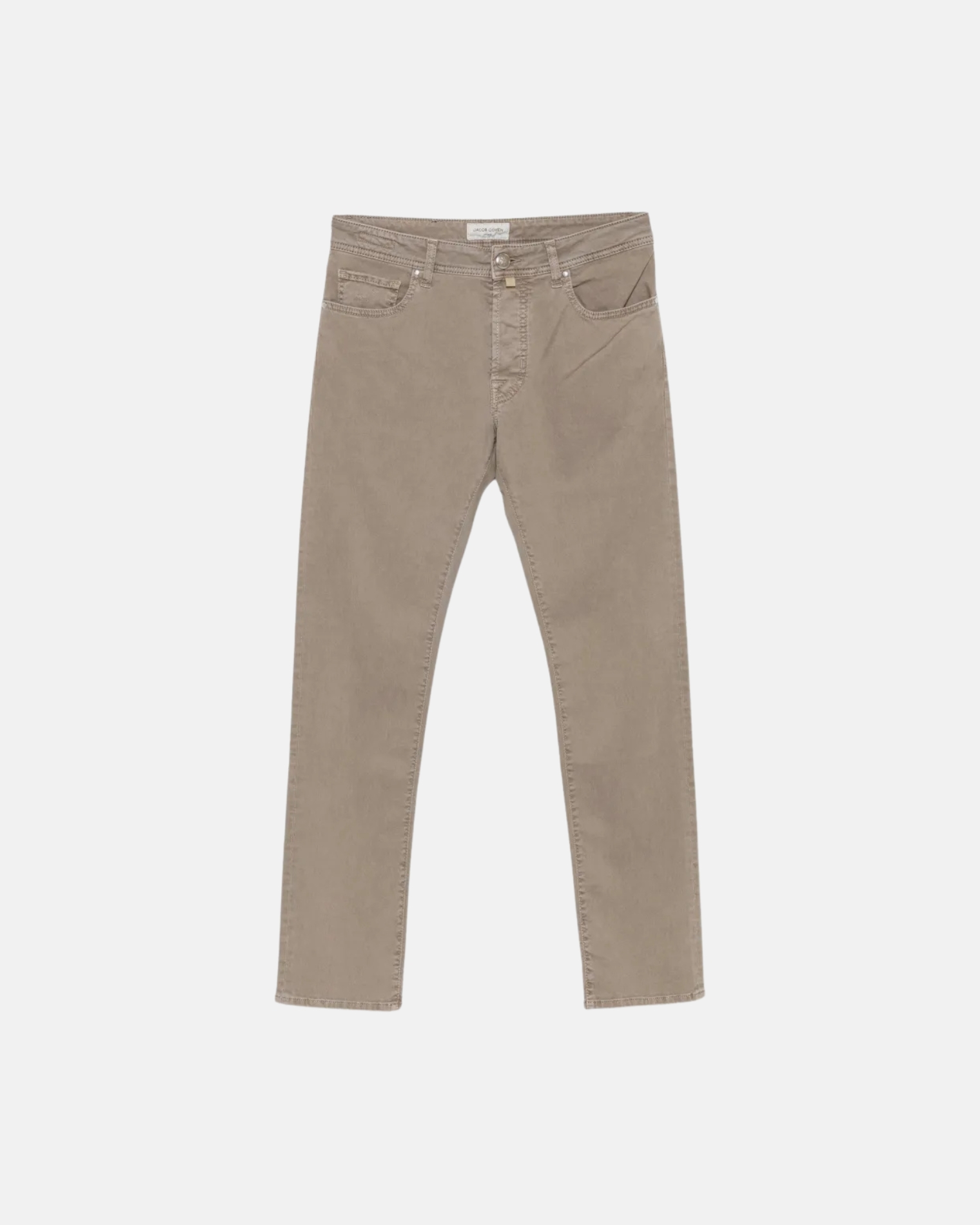 JUM_QE004036S4216TN PANT 5 PKT SLIM FIT BARD WOVEN COTTON JACOB B75   B CO BEIGS    HËN FW26