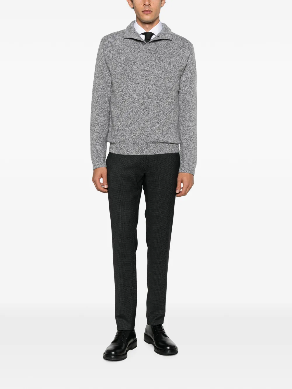 1TS08440401 TROUSERS INCOTEX FW26 - GRIGIO ANTRACITE