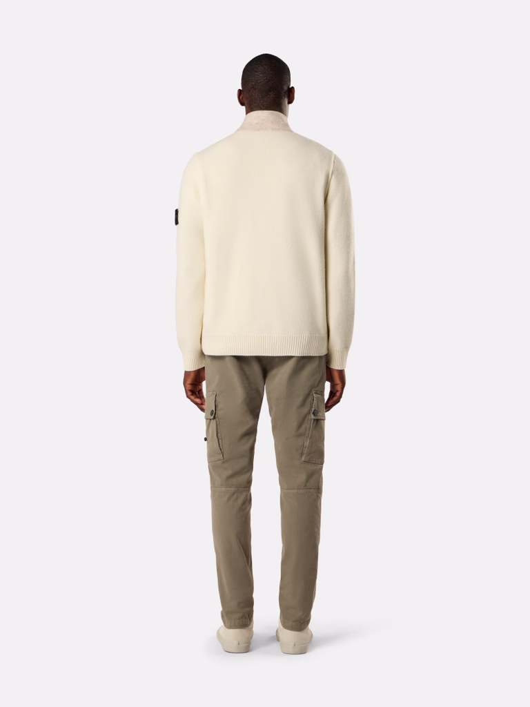 L2S155100047S00A3 CARDIGAN STONE ISLAND FW26 - IVORY