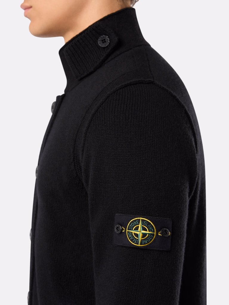 L2S155100047S00A3 CARDIGAN STONE ISLAND FW26 - BLACK